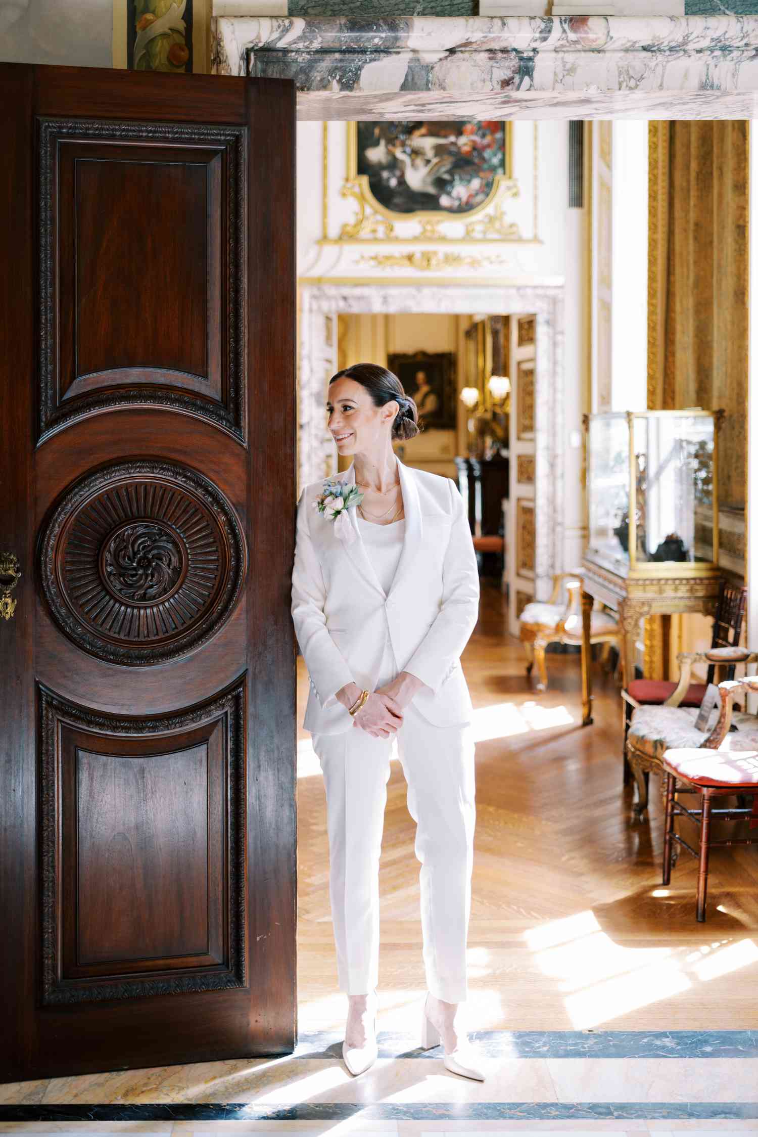 wedding venue with bride