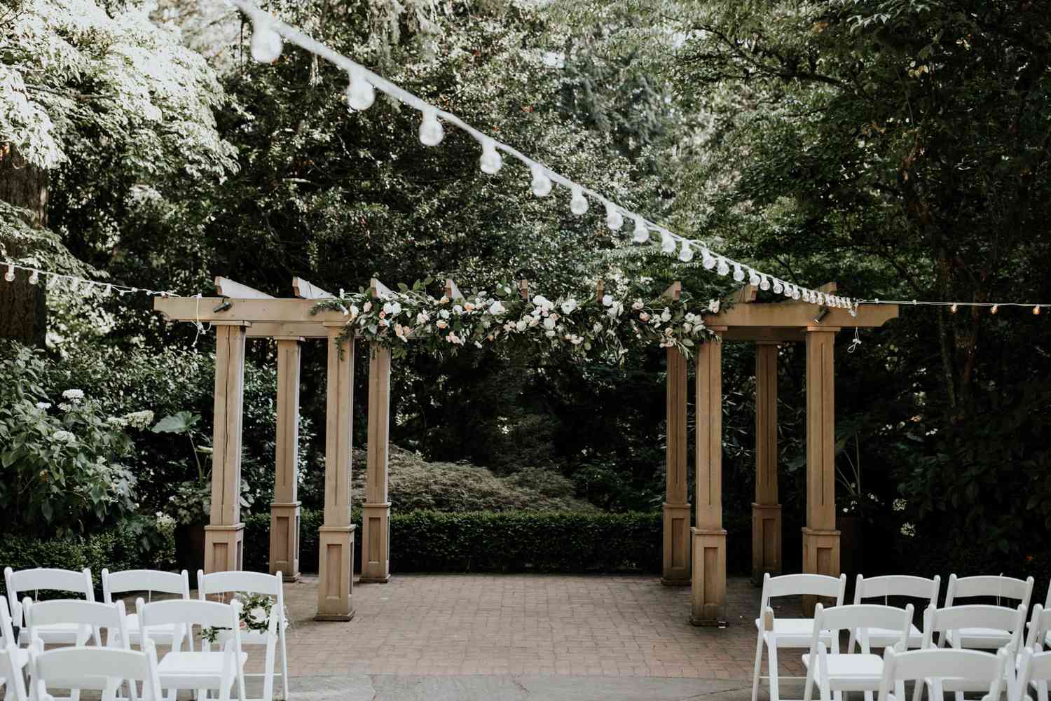 botanical garden wedding ceremony