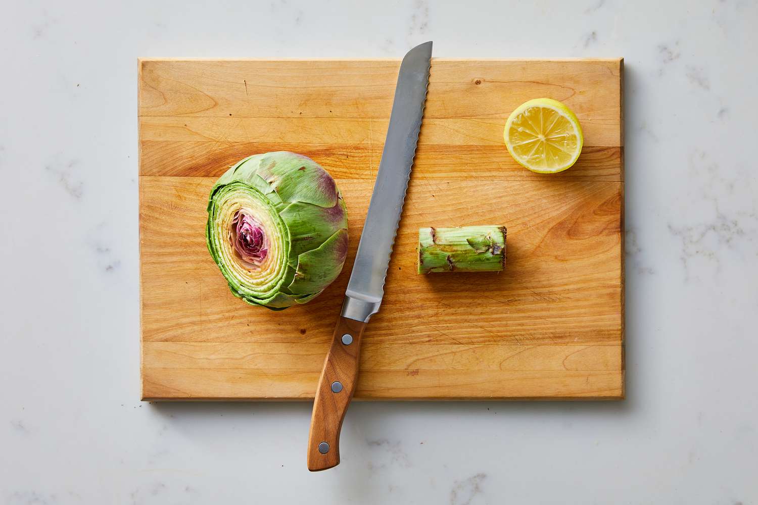 Steamed Artichokes Step 2