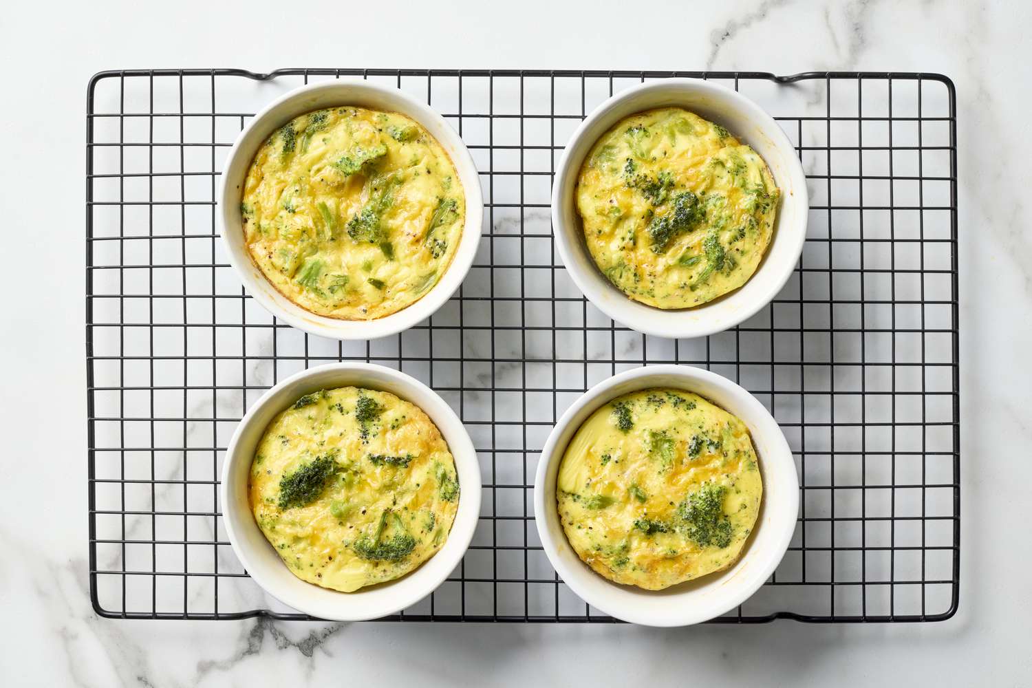 Crustless Broccoli Cheddar Quiches