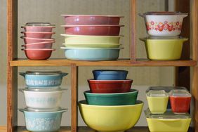 Pyrex on the shelves at home
