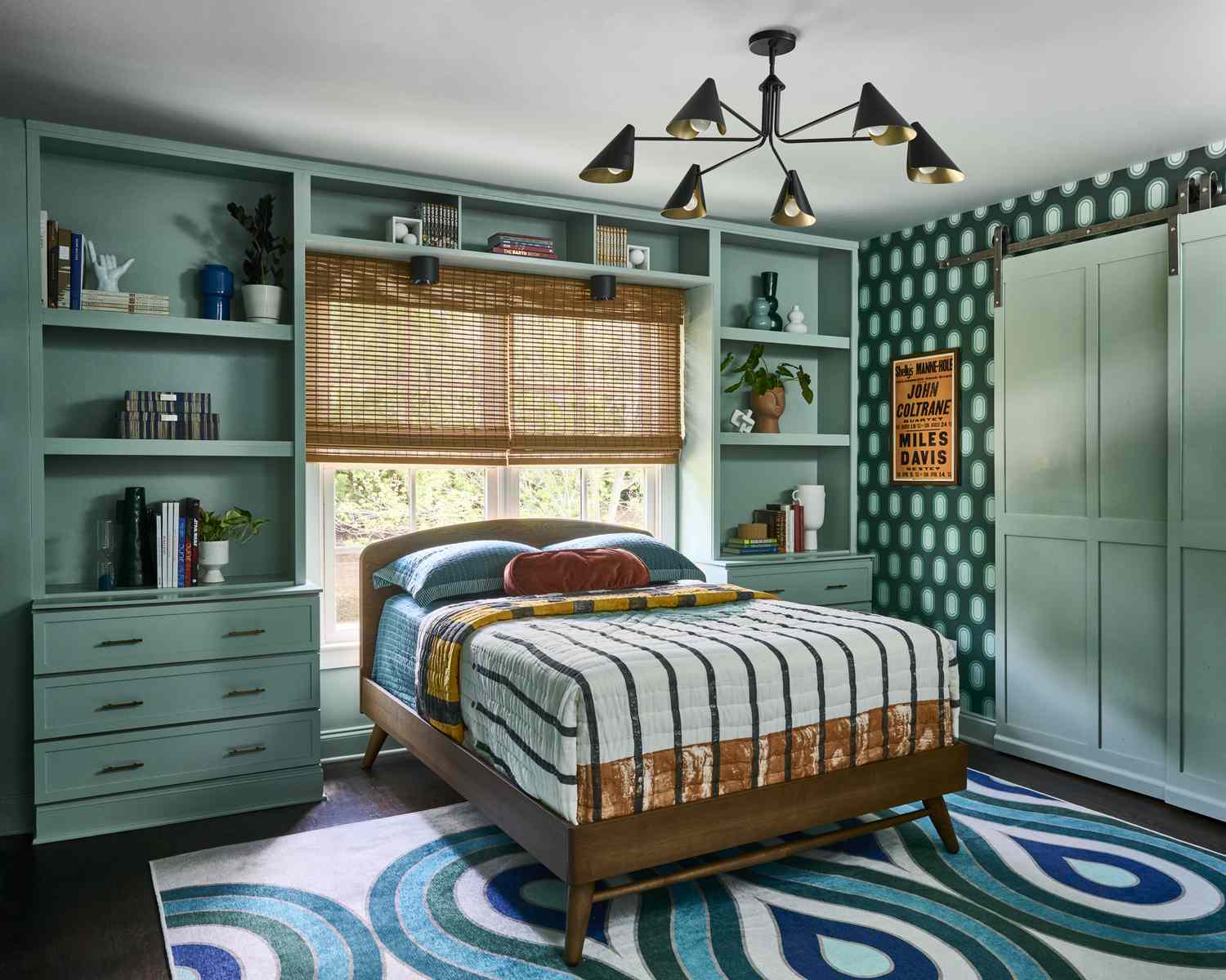 Multi-Green Bedroom