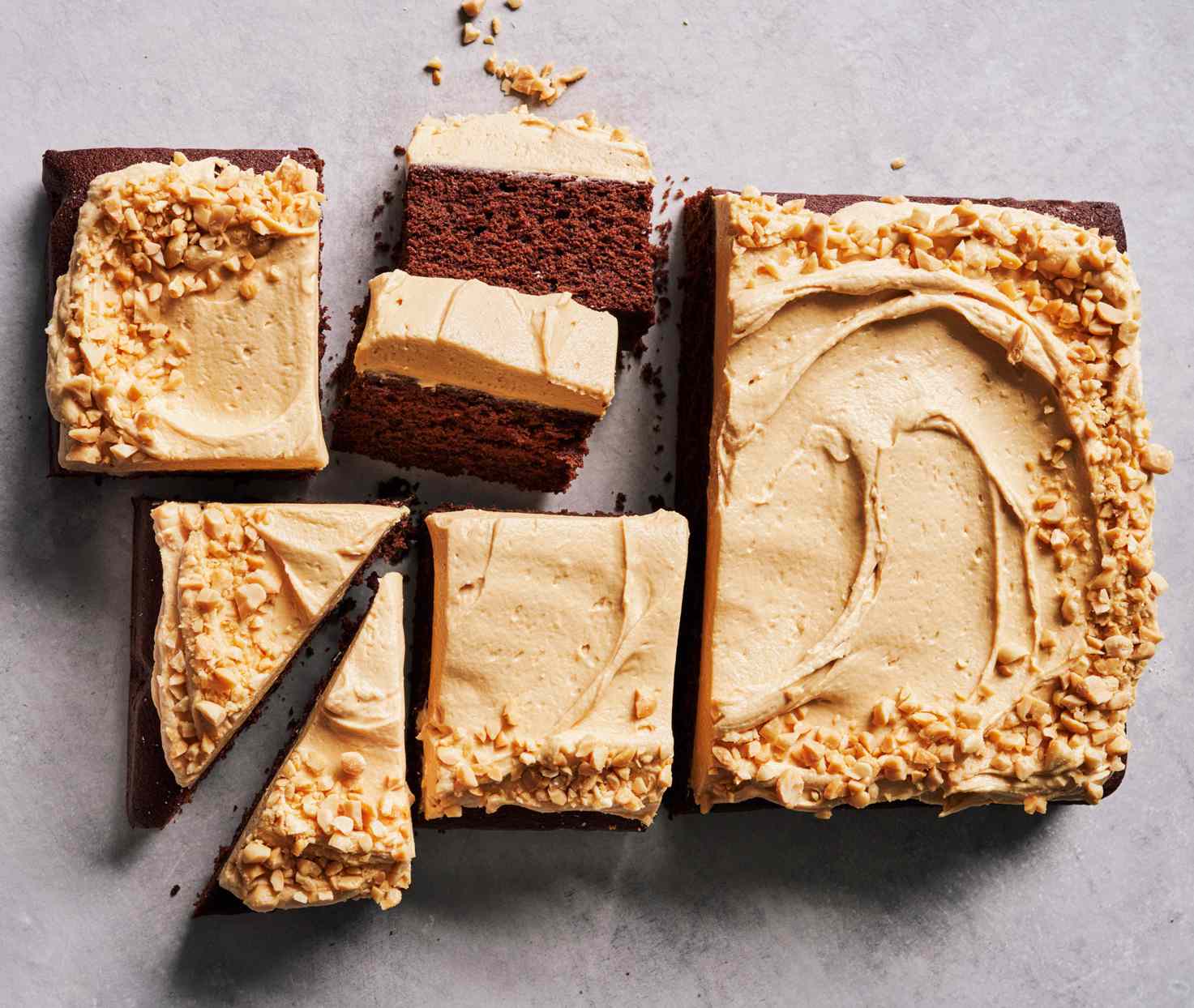Peanut butter and chocolate sheet cake