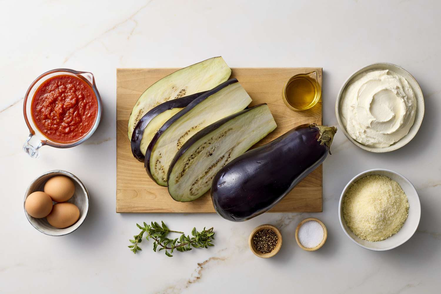 Eggplant ricotta bake