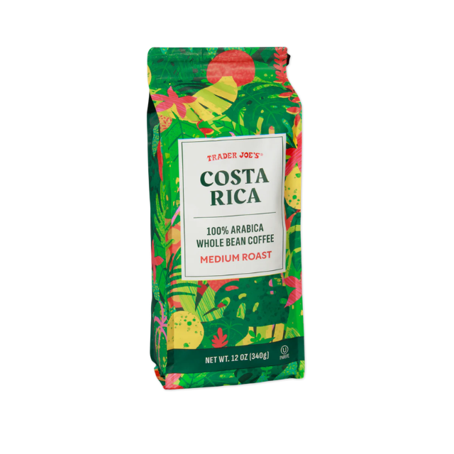 Bag of Trader Joes Costa Rica medium roast coffee