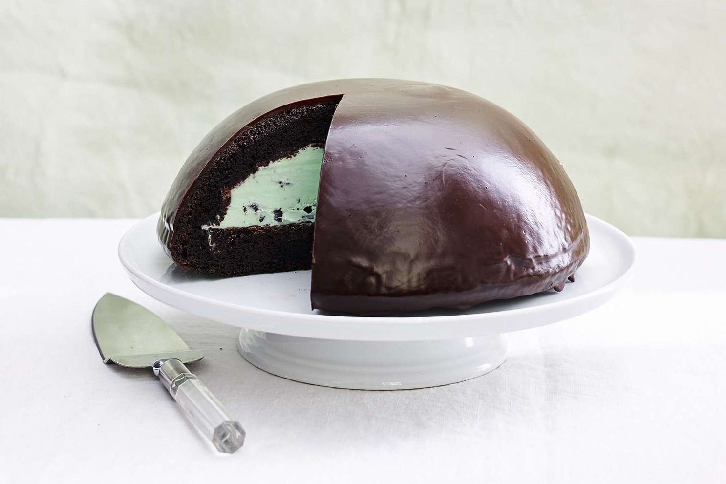 Grasshopper Dome Ice Cream Cake