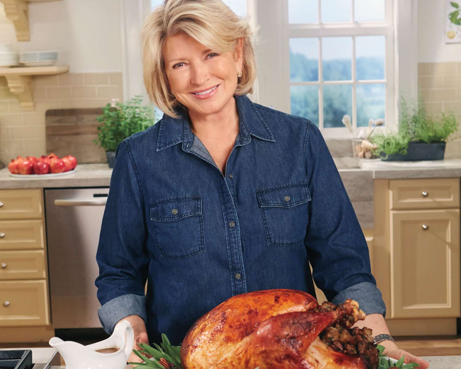 Martha with thanksgiving turkey