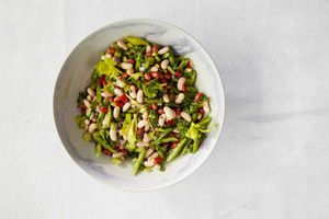 mediterranean three-bean salad