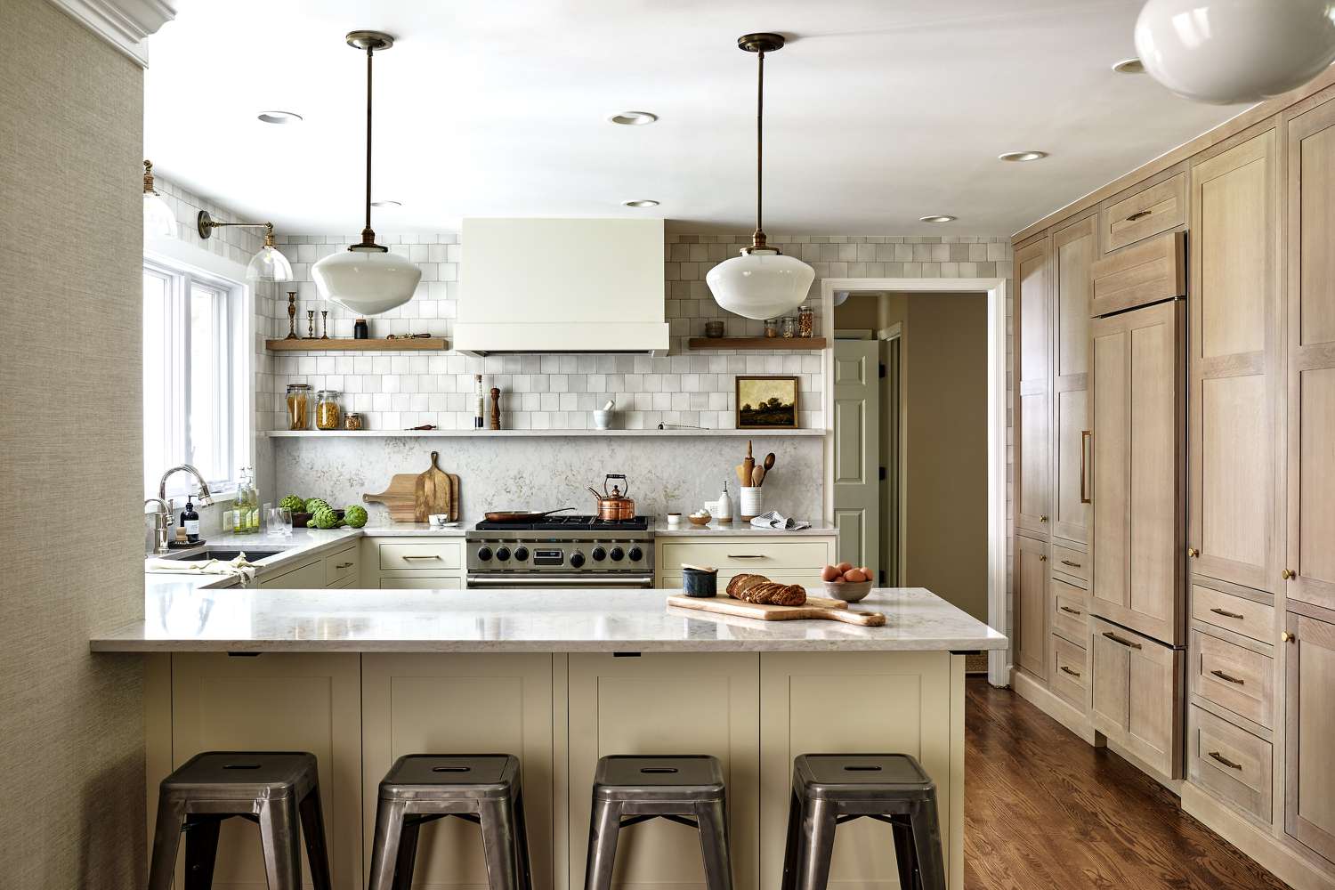 hidden fridge kitchen