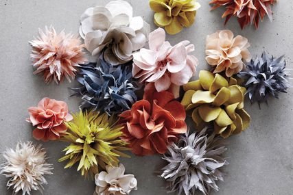 Flowers made from fabric