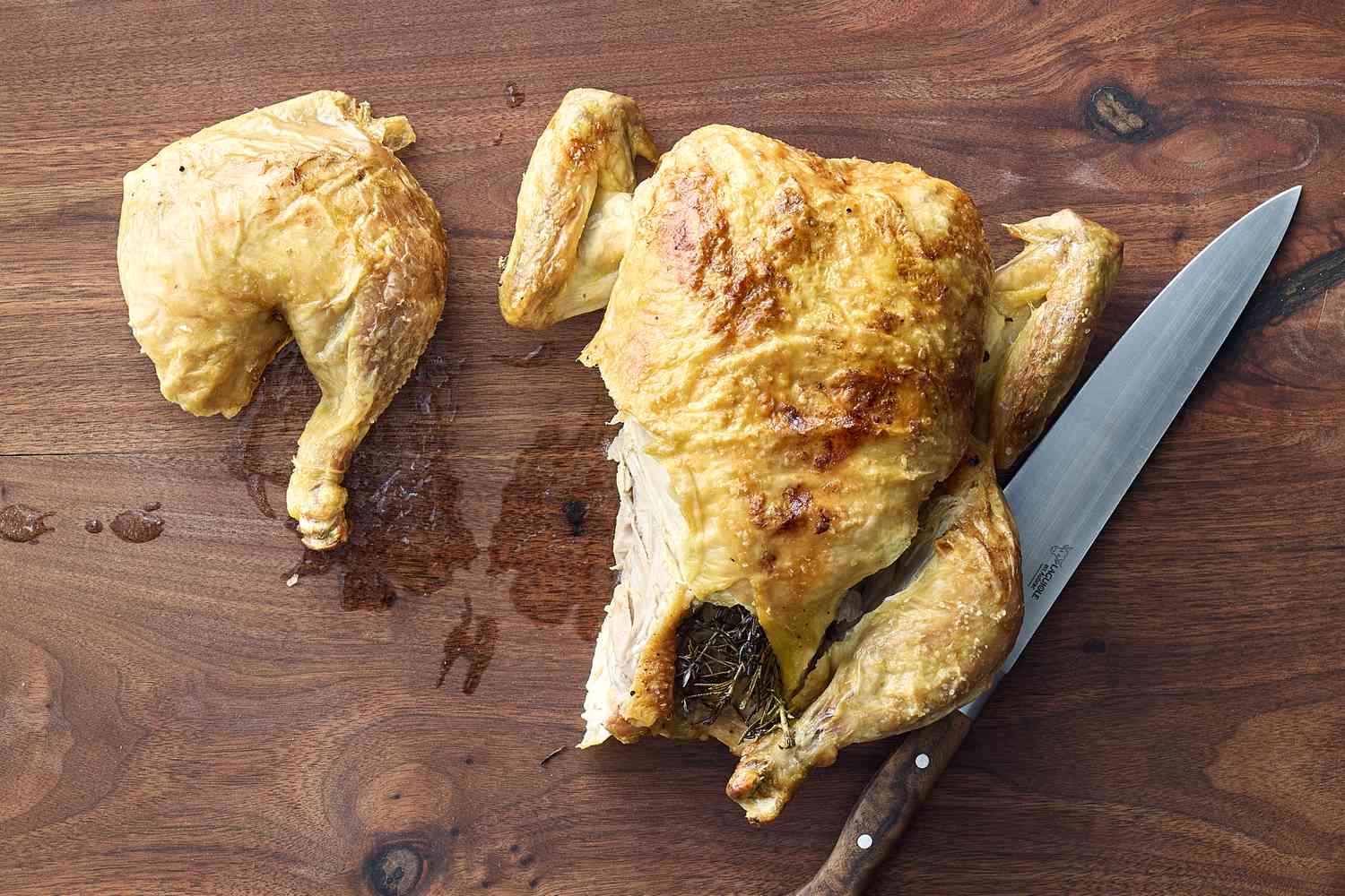 Roast chicken with herbs