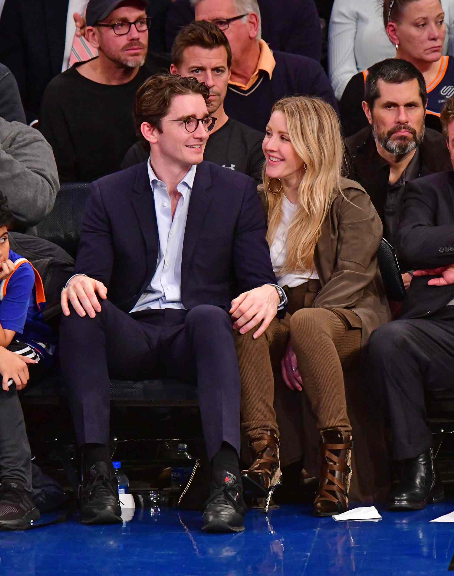 ellie goulding and casper jopling at sporting event