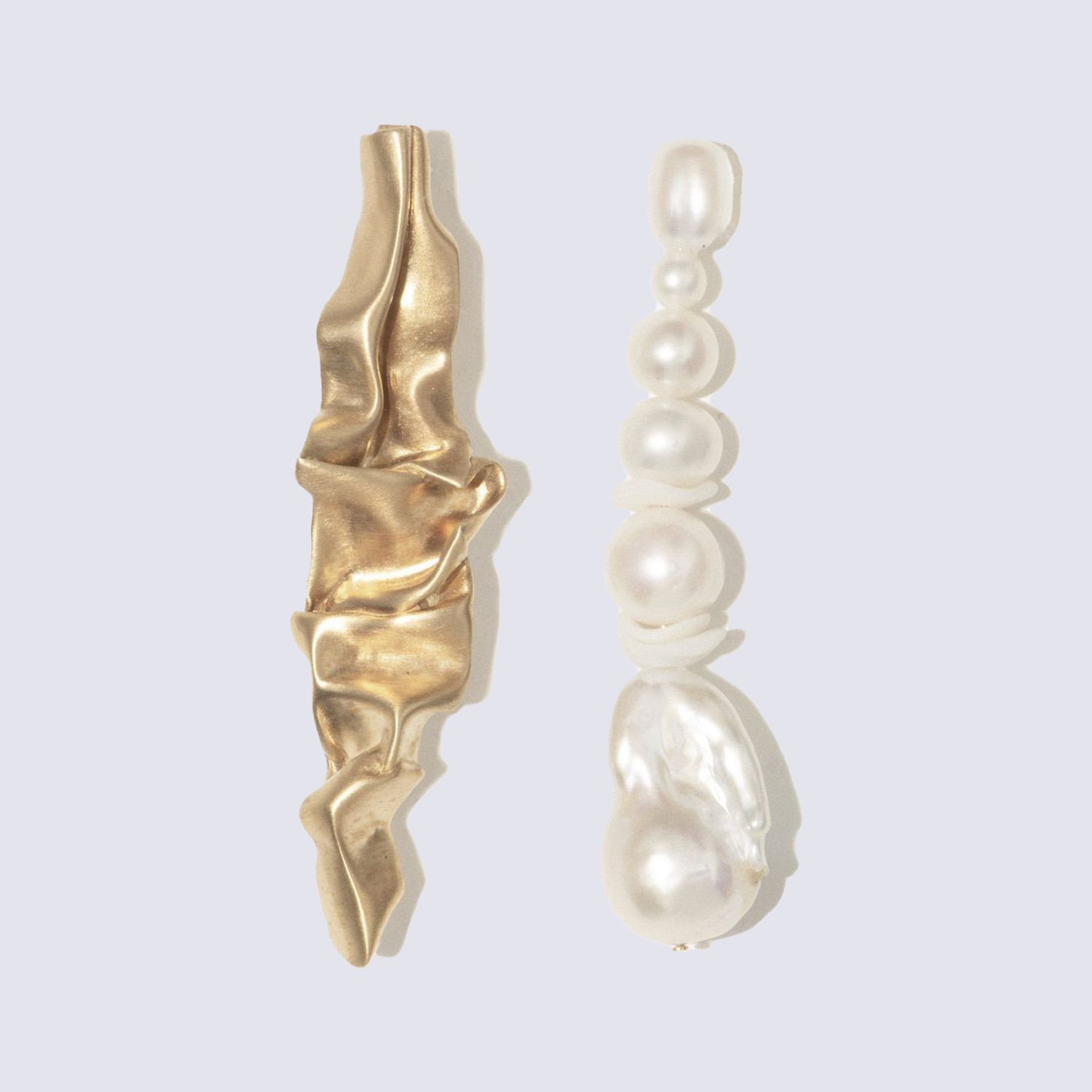 Completedworks Pearl and Ceramic Gold Vermeil Earrings
