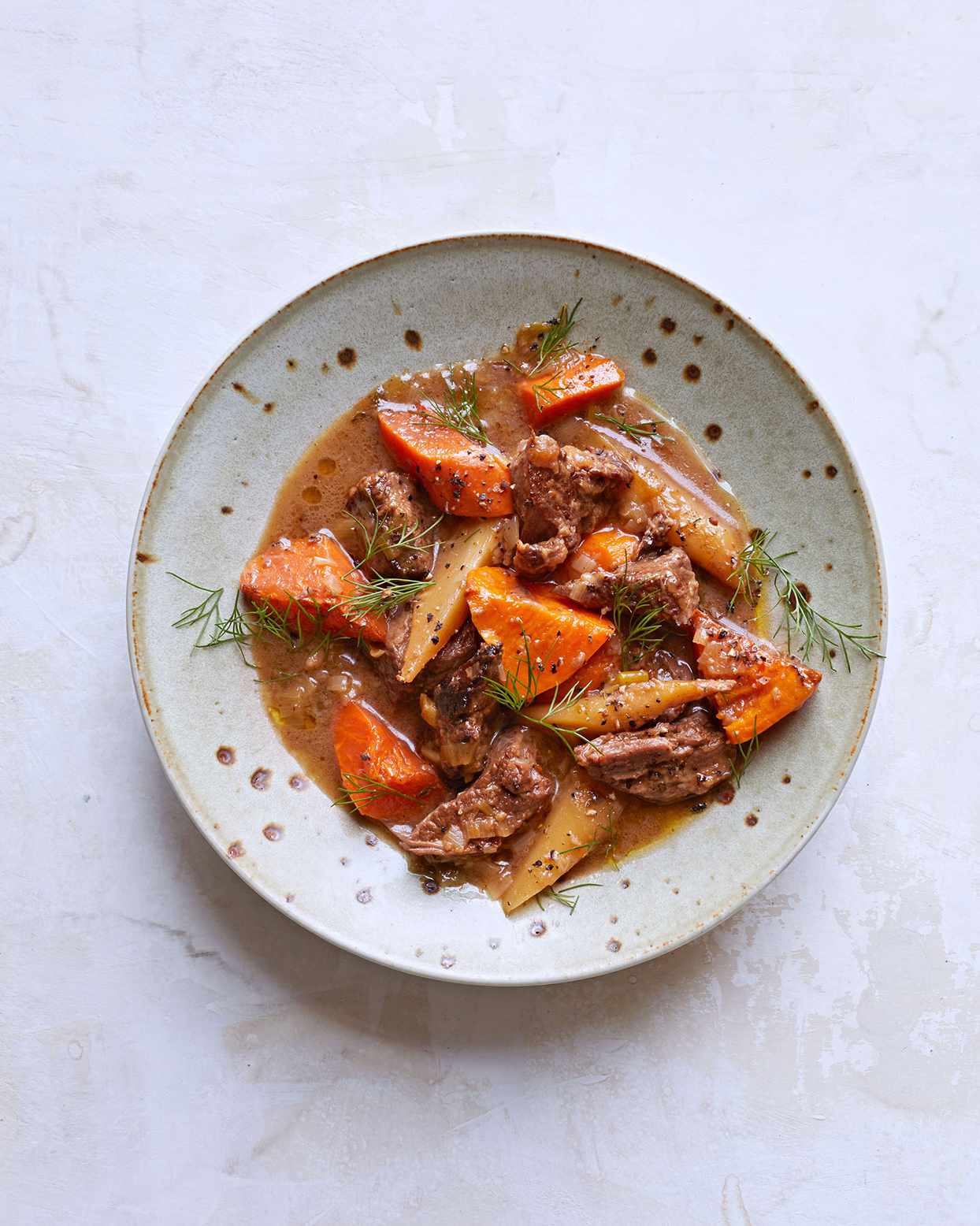 beef stew with sweet potatoes and parsnips