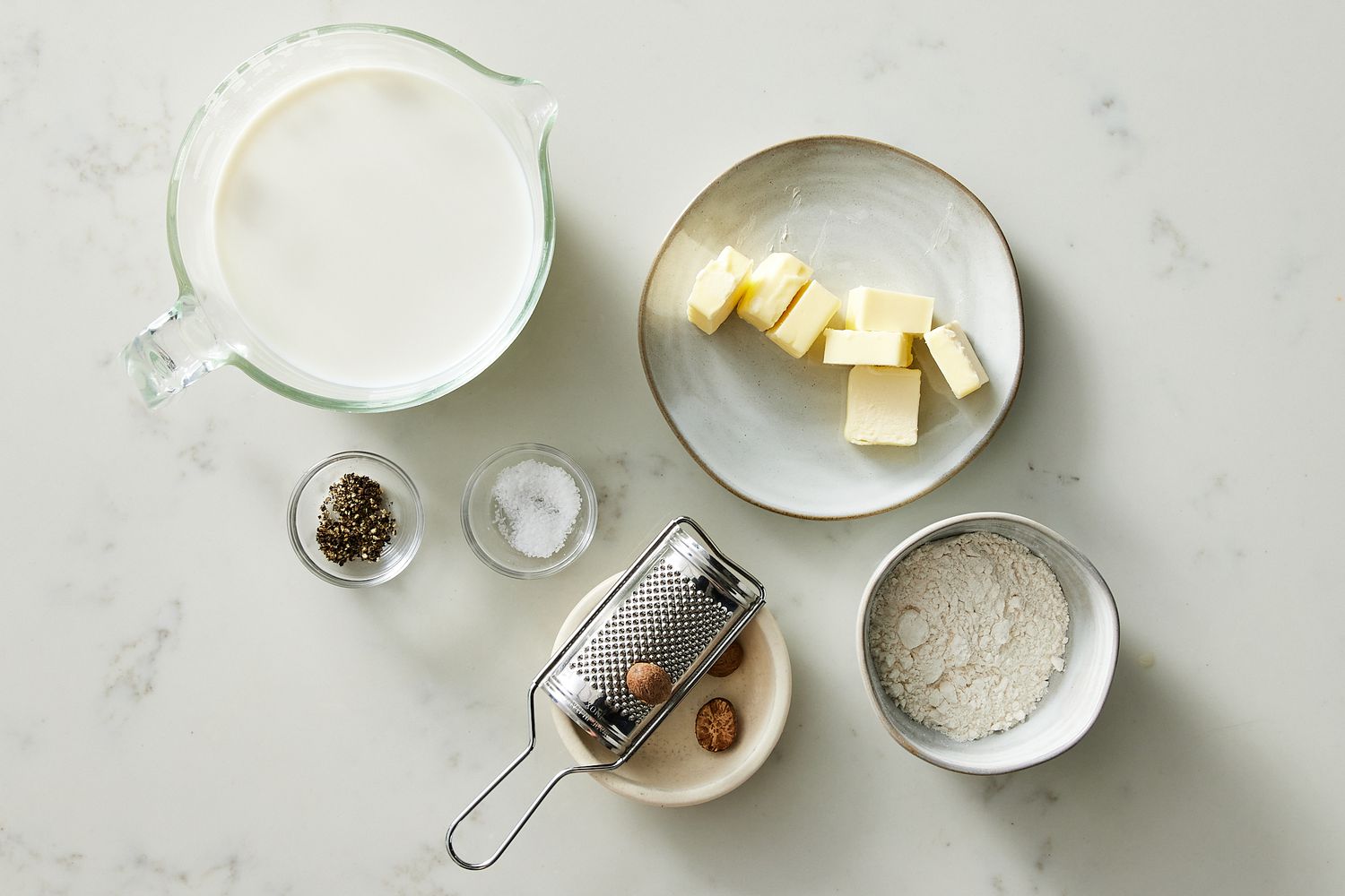 Ingredients for Bechemel sauce