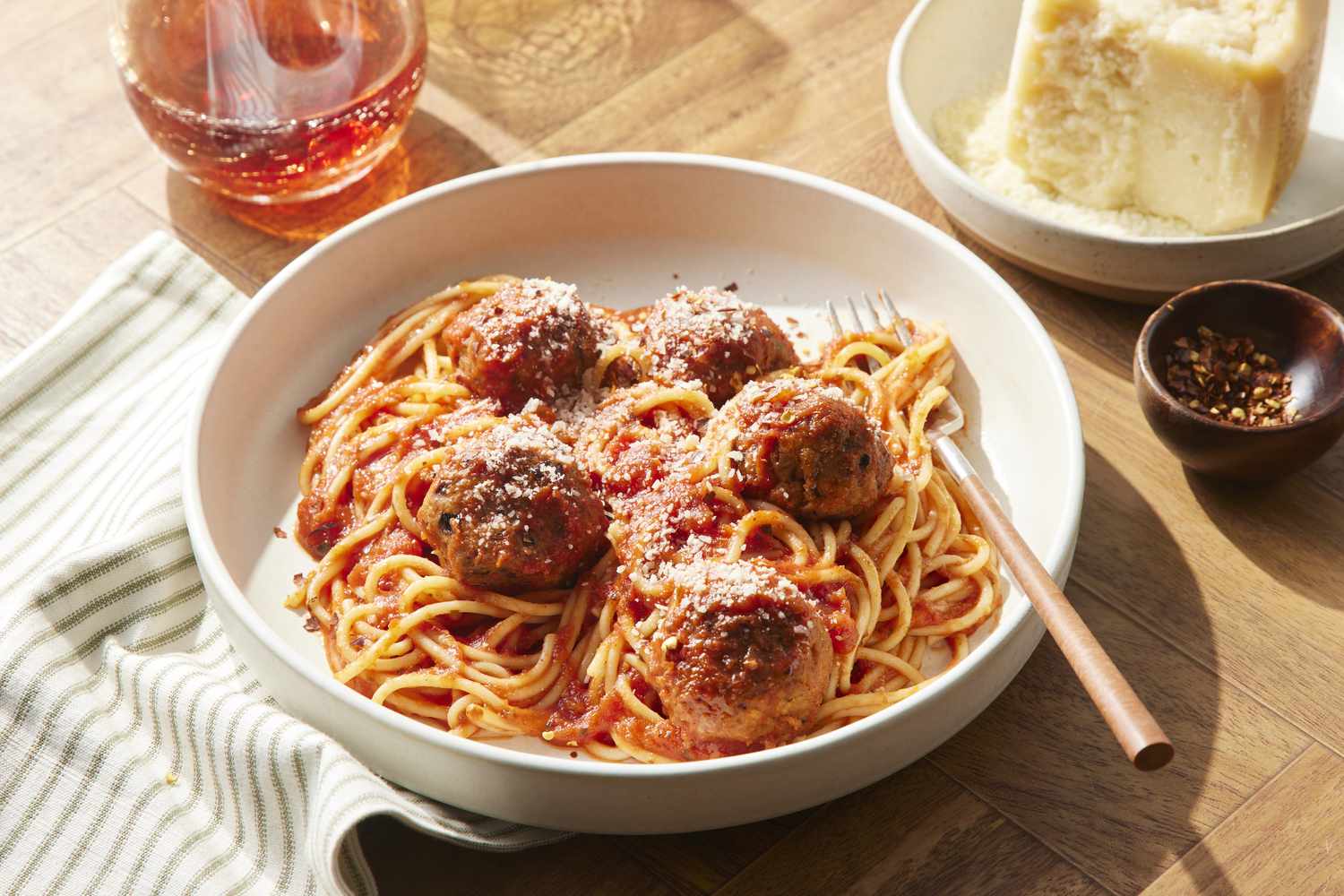 Spaghetti and Eggplant Meatballs