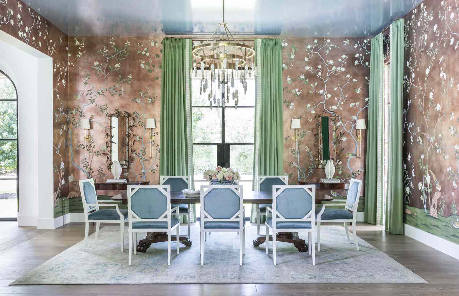 painted ceiling blue