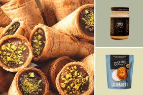 composite of cones, ghee and zucker's bagels