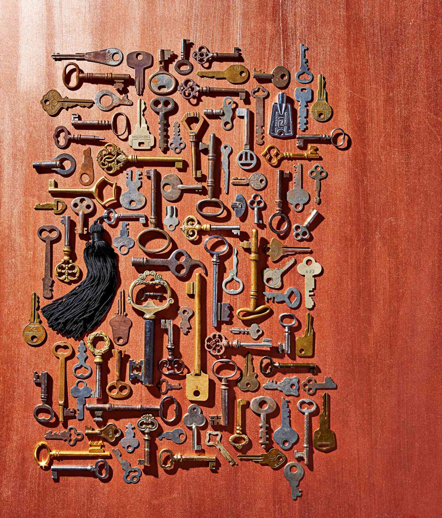 antique key collection