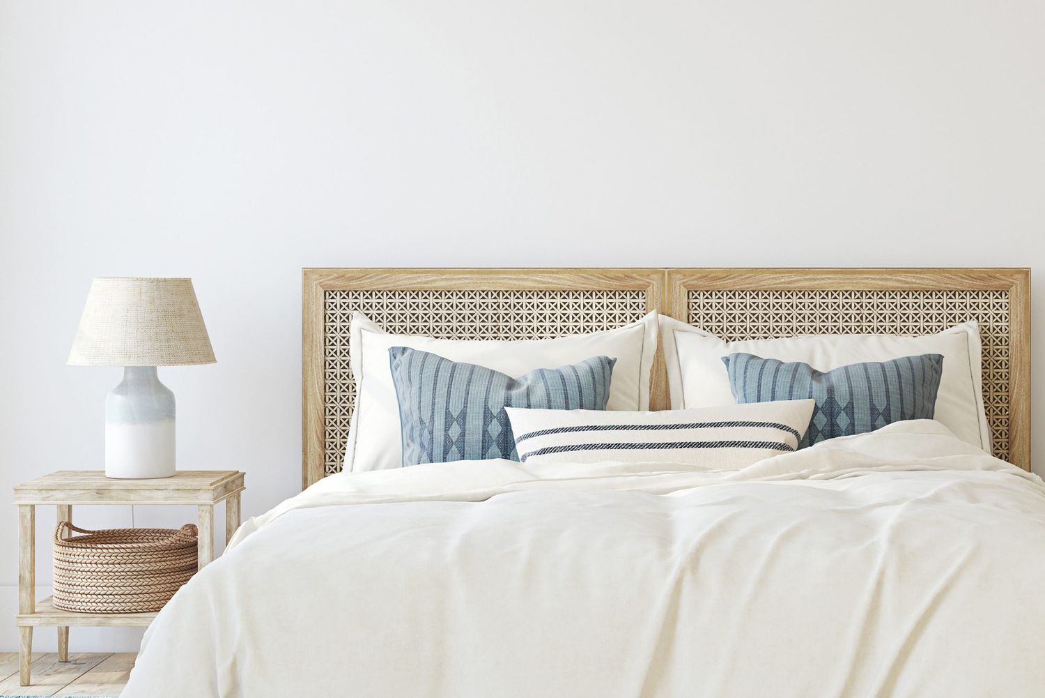 bright coastal bedroom