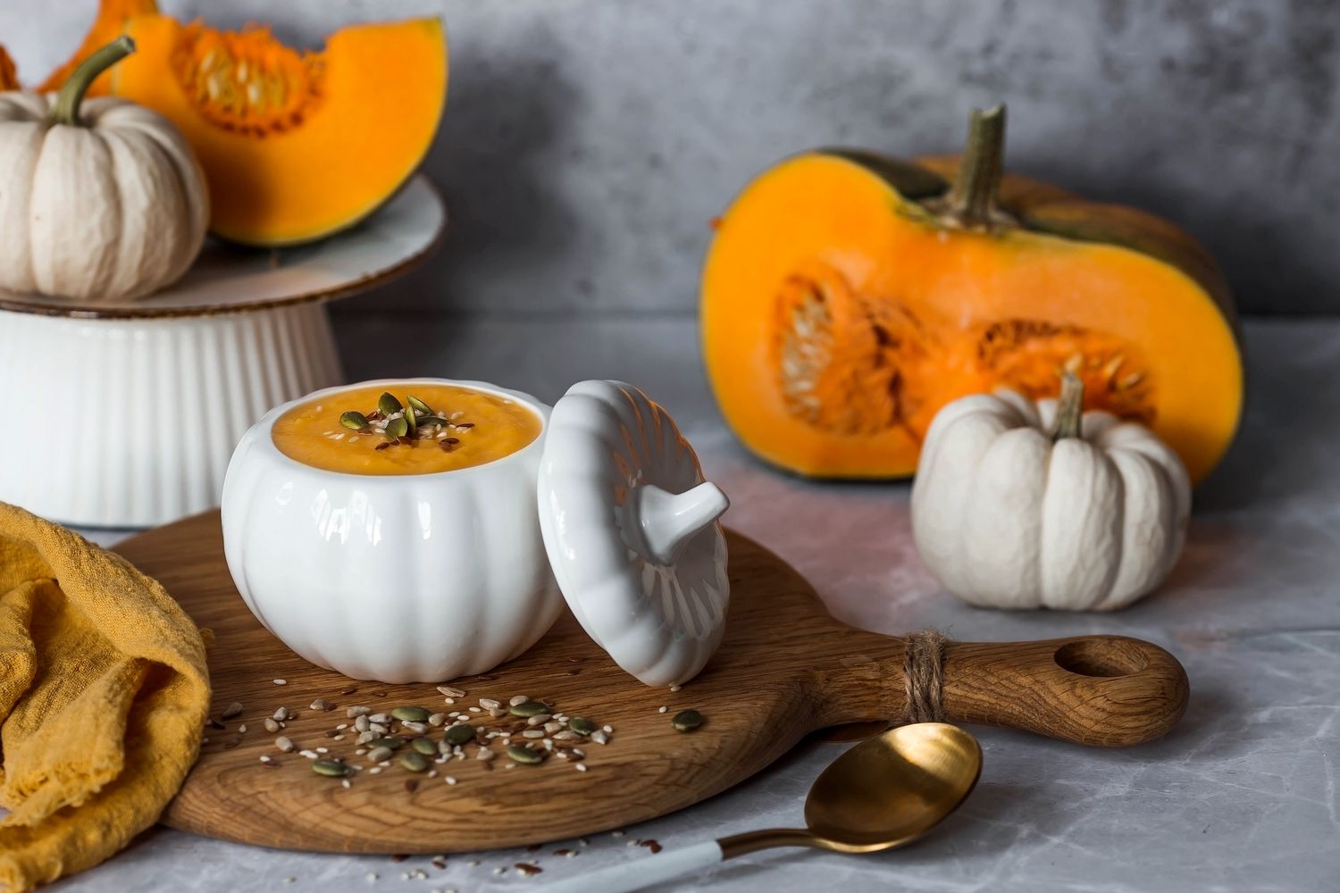A pumpkin shaped bowl 