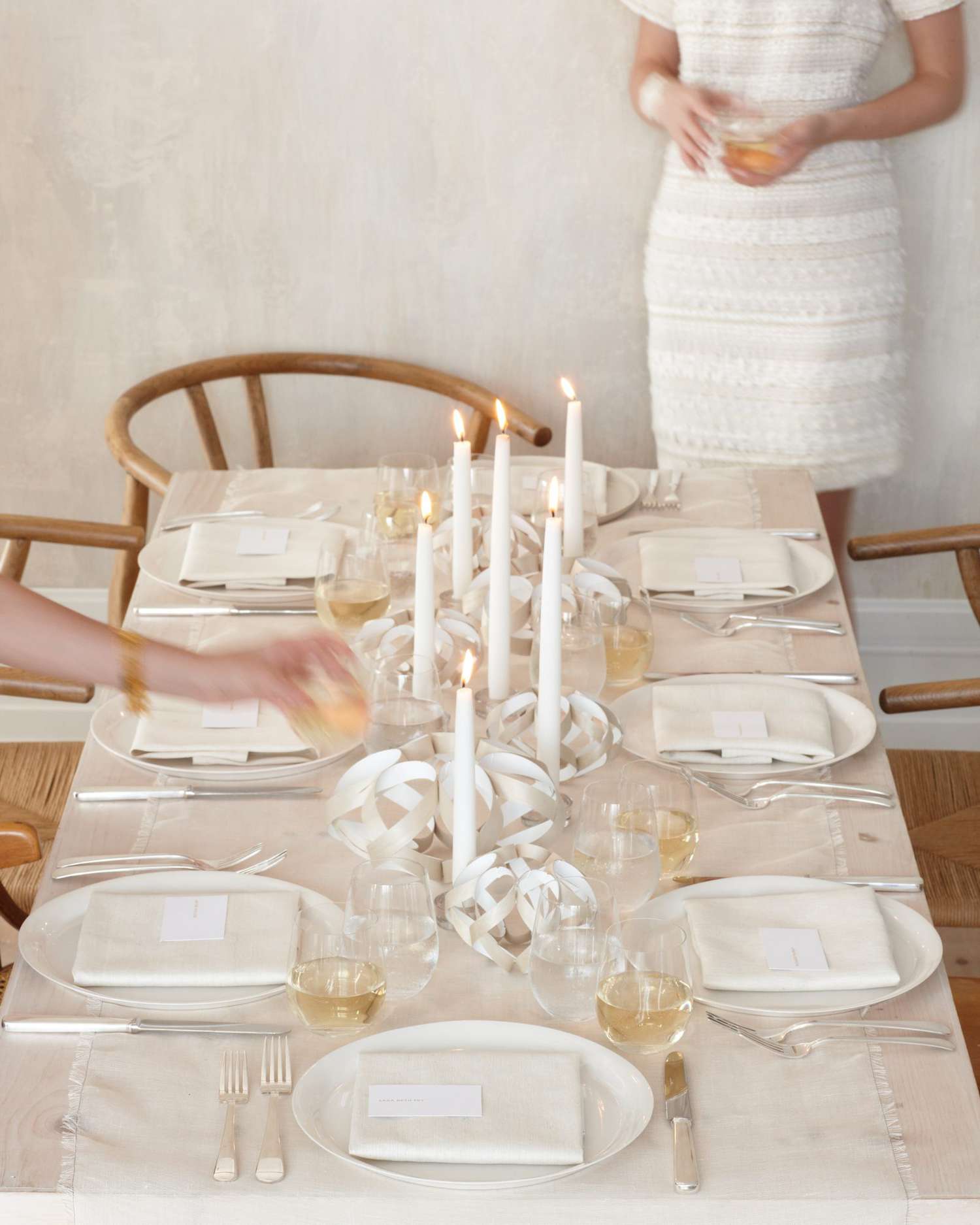 Copper Candle Centerpieces