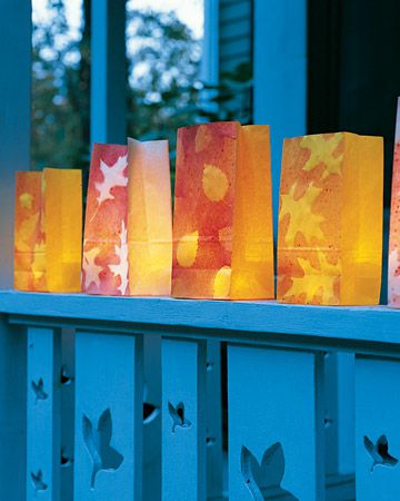 Autumn Leaf Luminarias