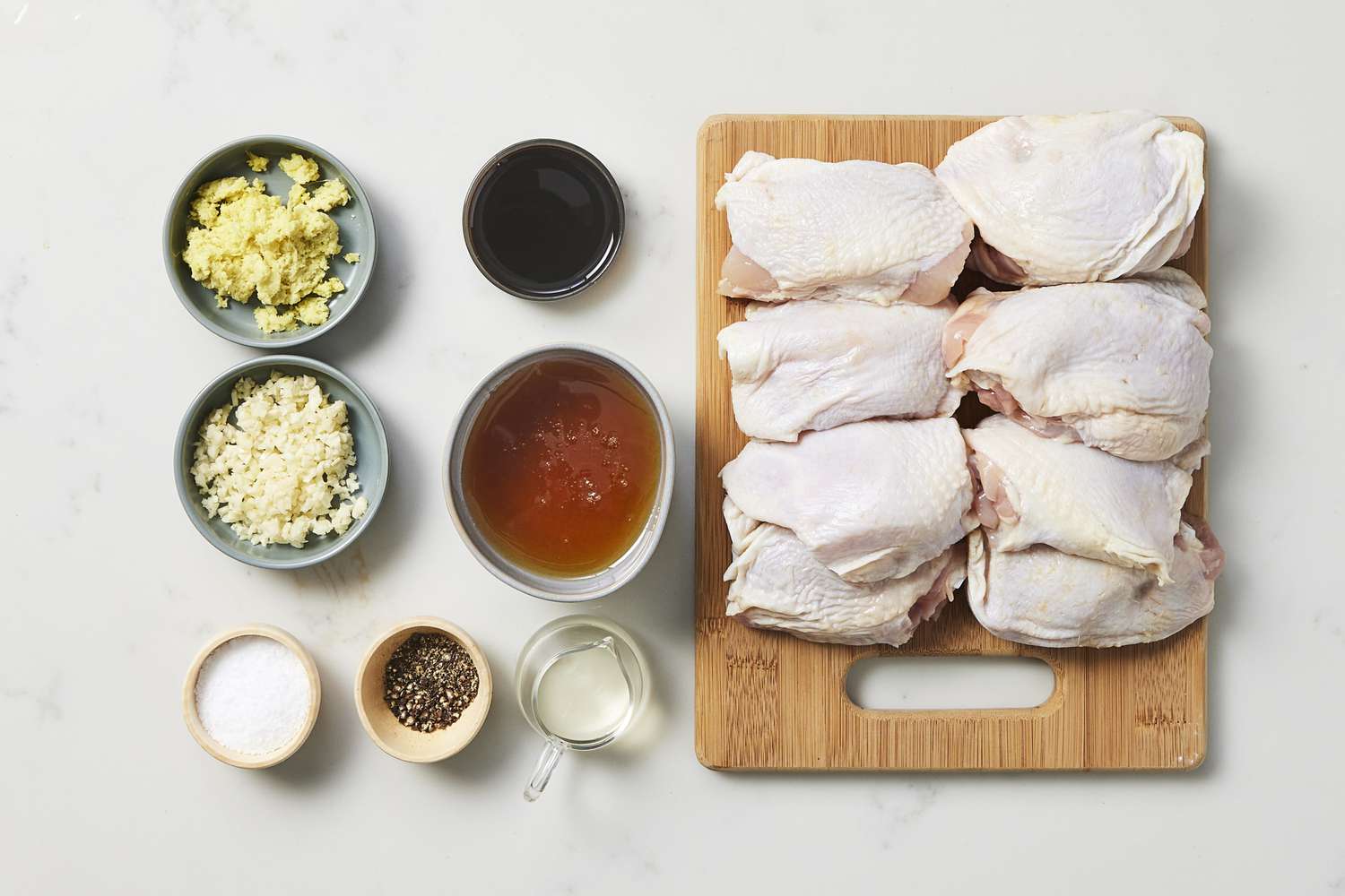 Ingredients for honey teriyaki chicken