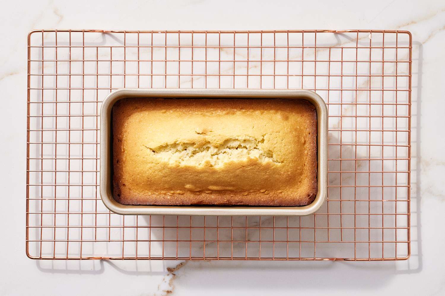 Let the Vanilla Pound Cake cool