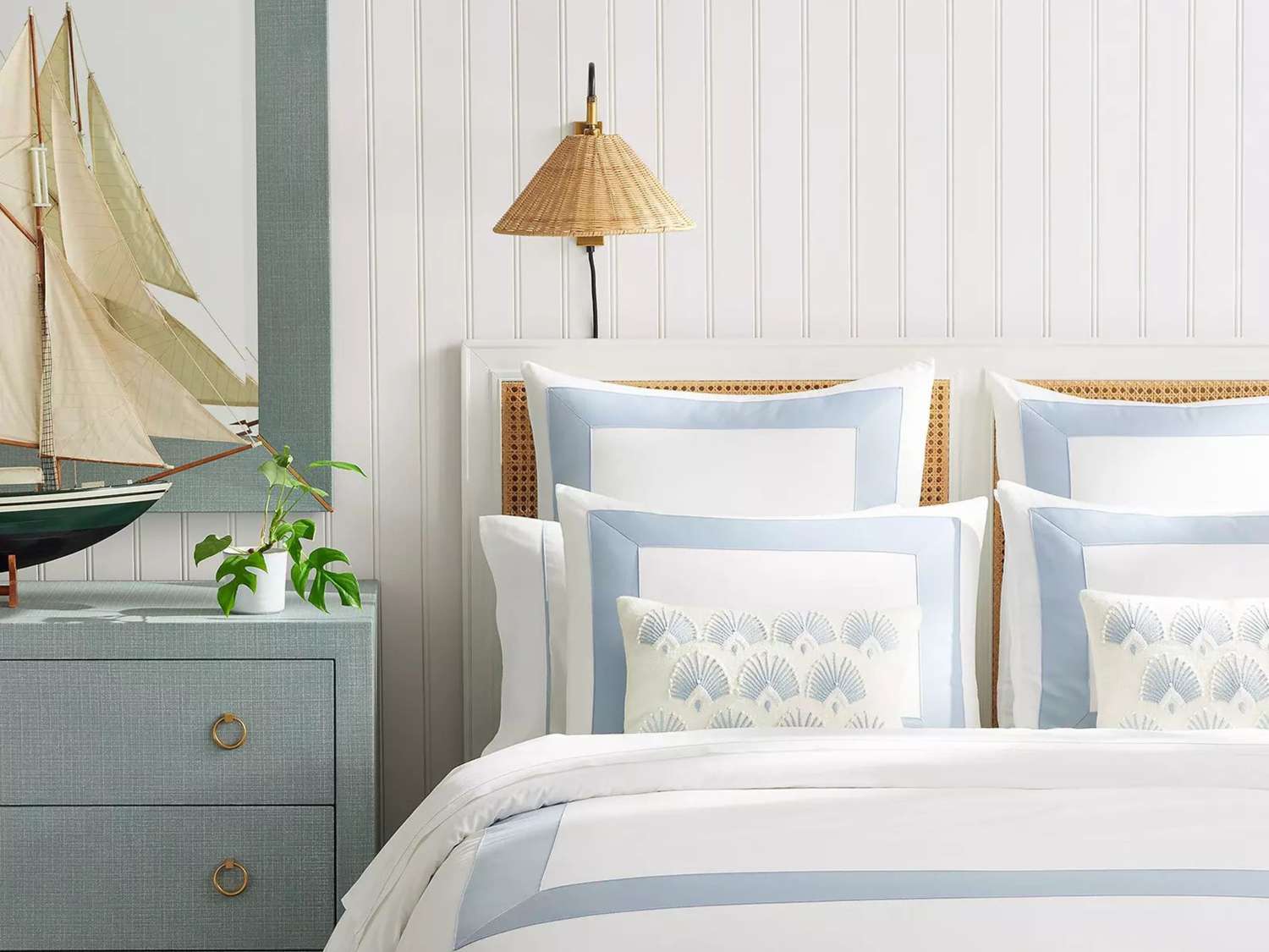 blue and white duvet cover