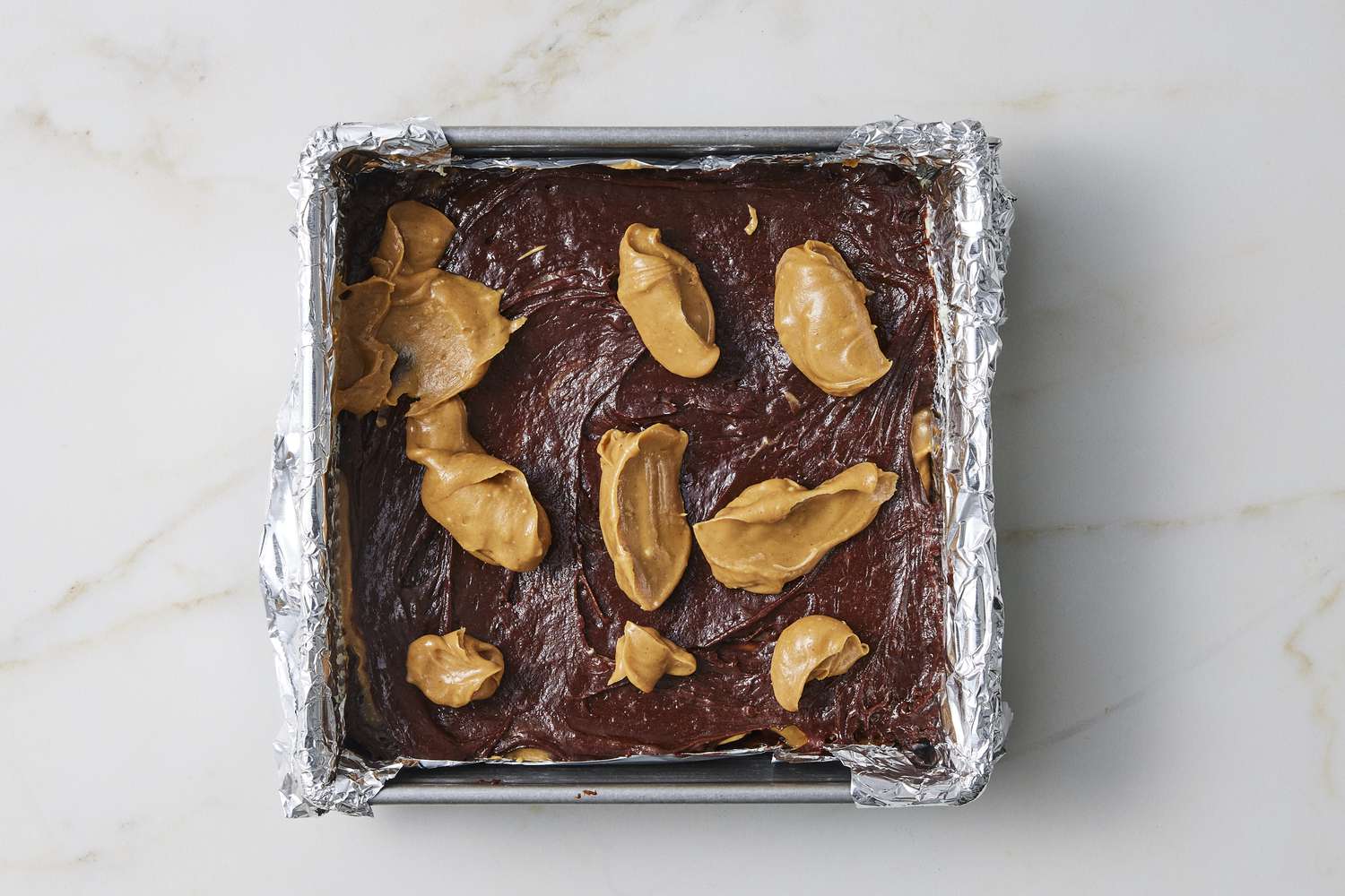 Peanut butter and brownie mix