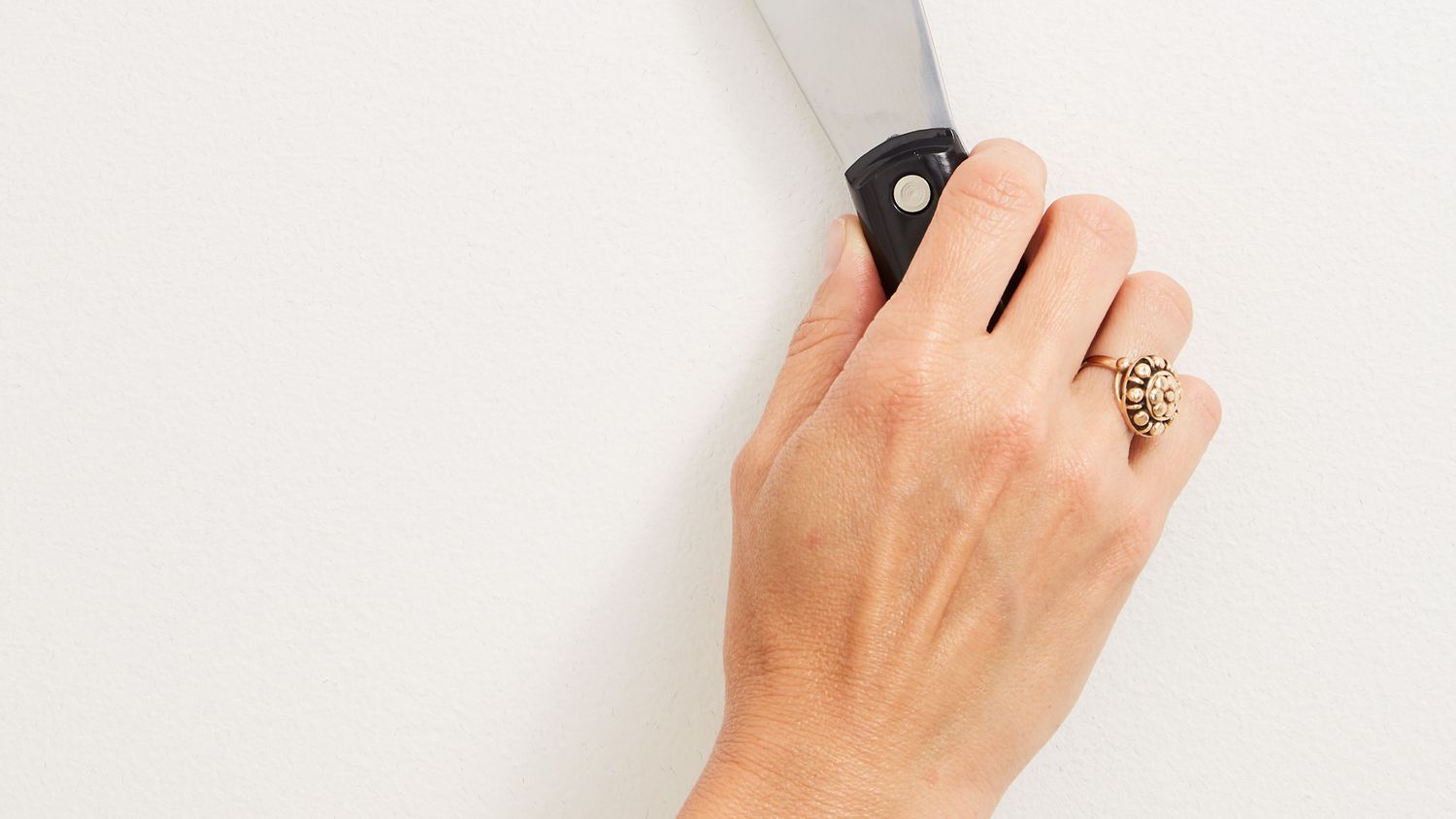prepping wall for painting hole
