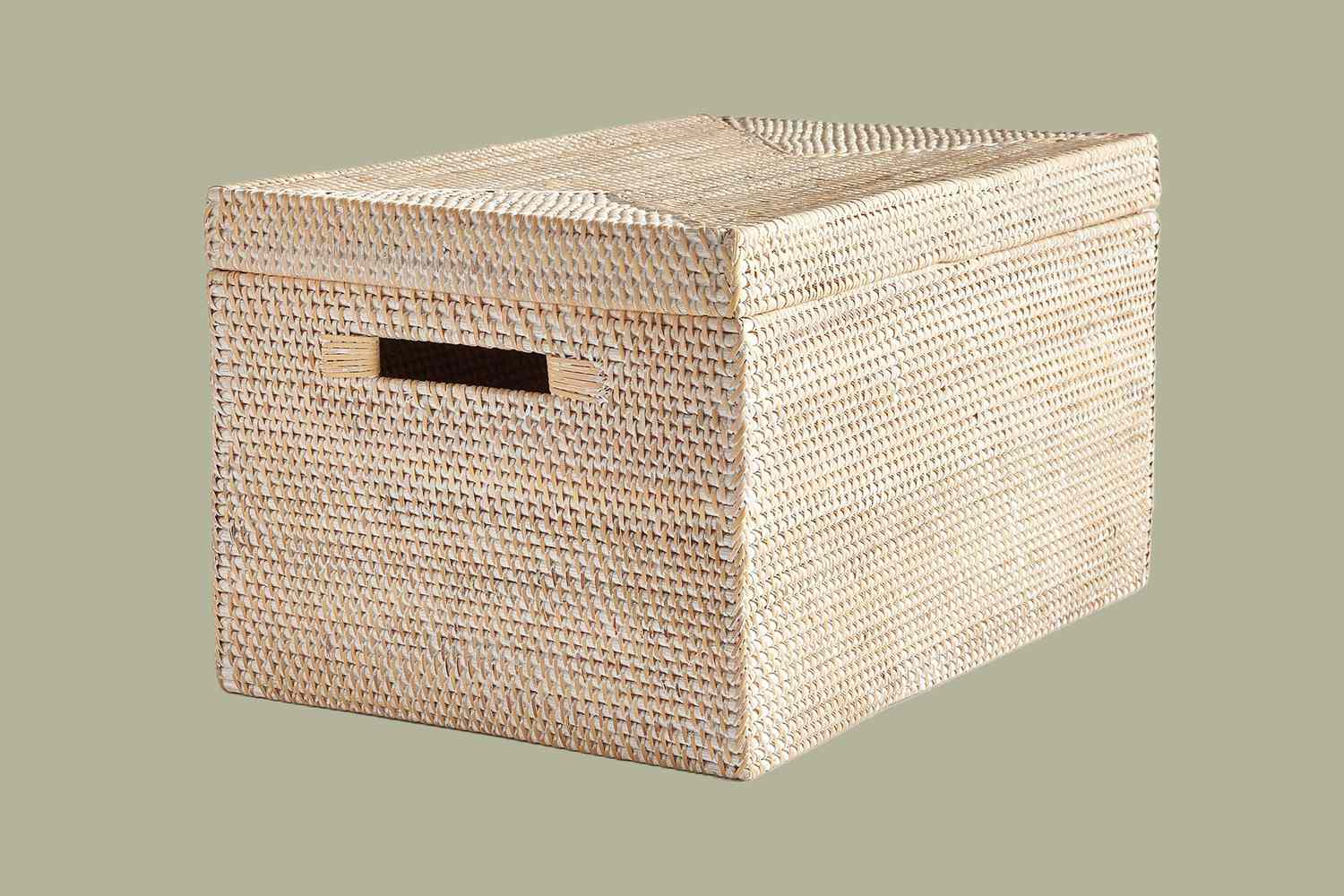 Pottery Barn Tava Handwoven Lidded Baskets