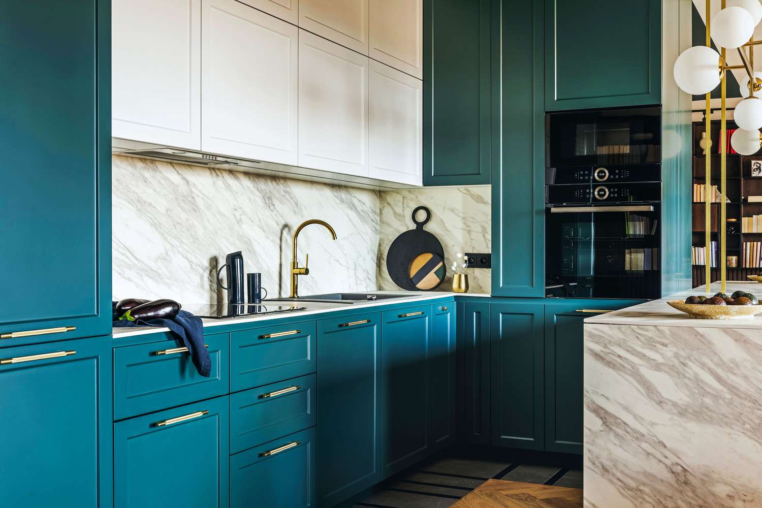 Teal kitchen