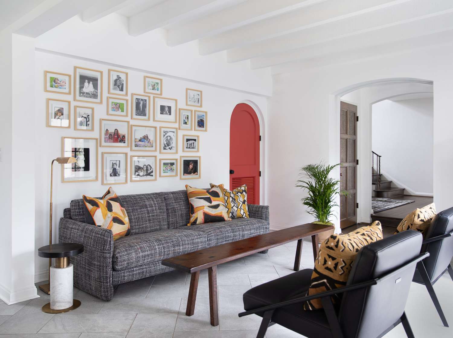 Gallery wall in living room