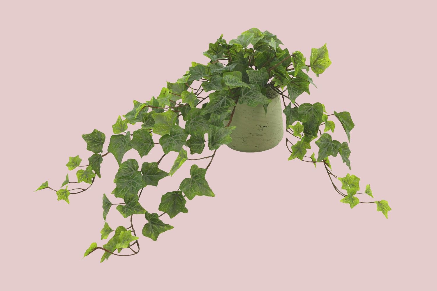 11'' Faux Ivy Plant in Fiberstone Pot