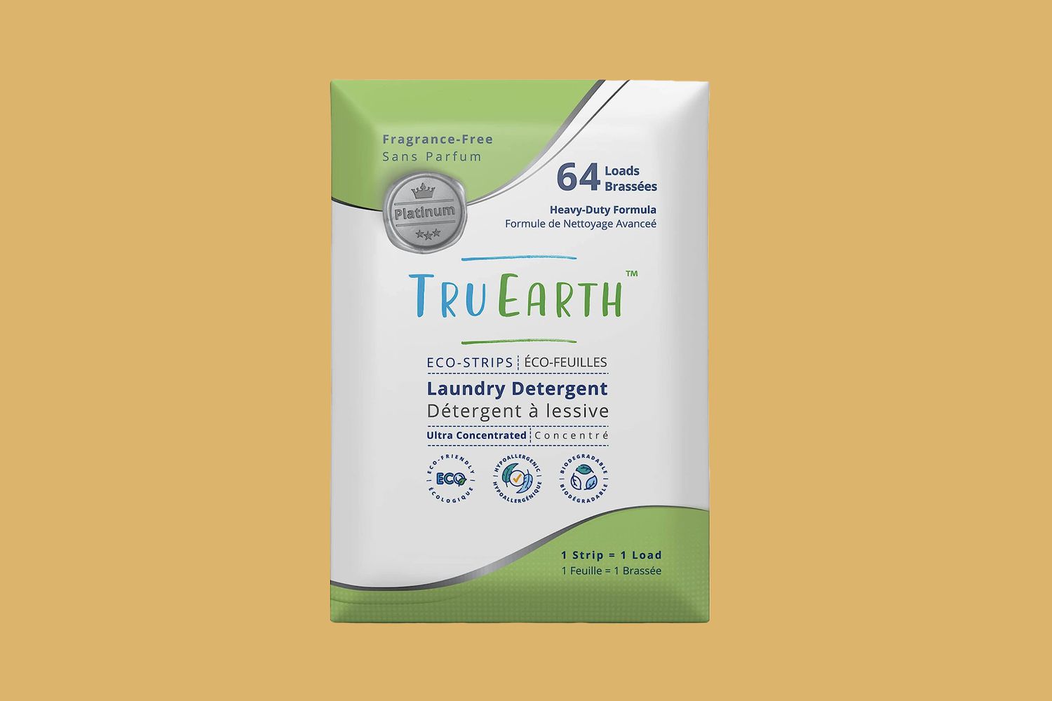Tru Earth Platinum Hypoallergenic Detergent Sheets