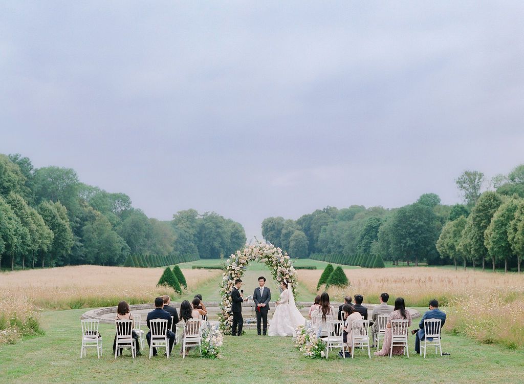 chateau garden ceremony
