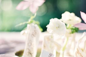 plant wedding favors flowers mini vases escort cards