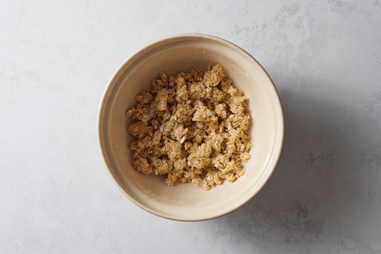 apple crisp topping mixed