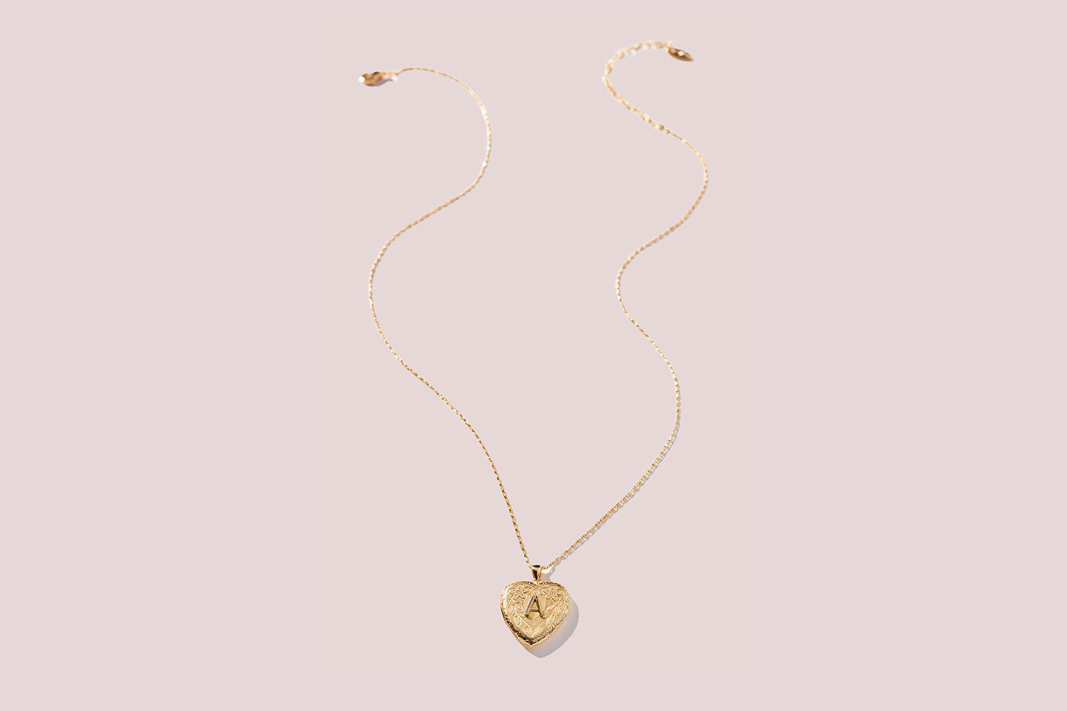 Initial heart locket