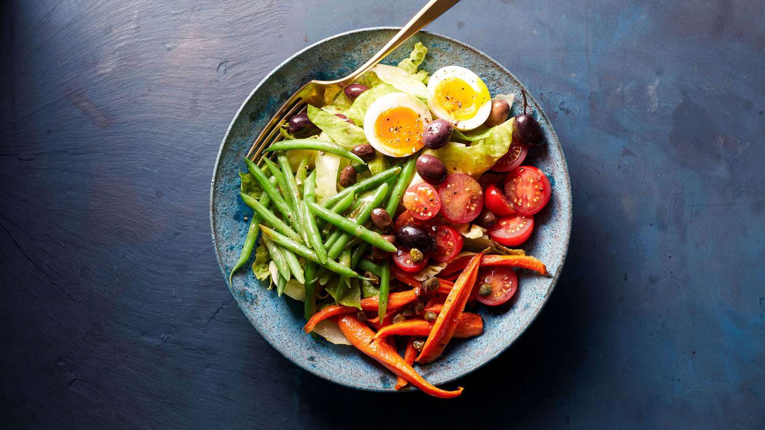 roasted carrot nicoise salad