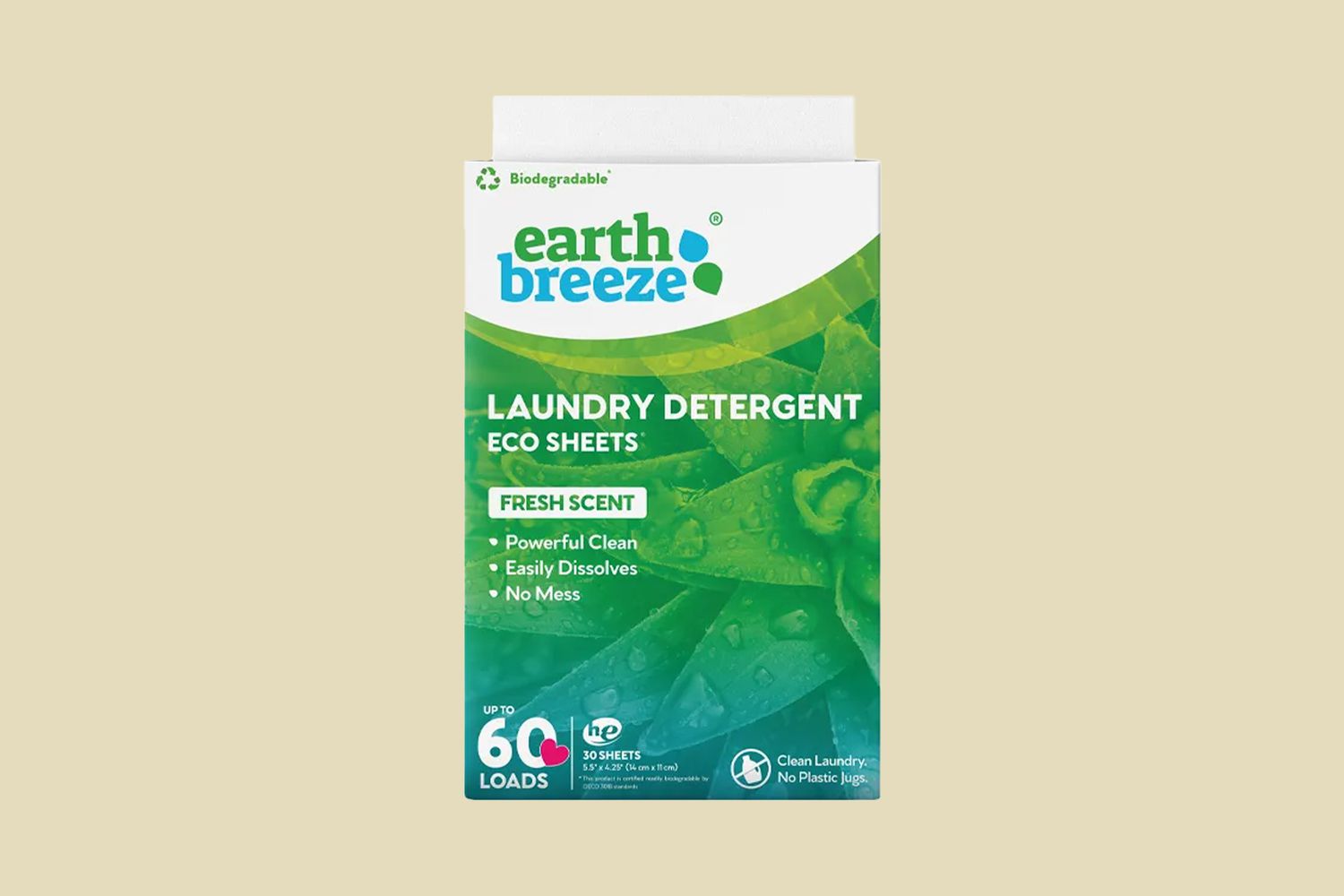 EarthBreeze Laundry Detergent Eco Sheets