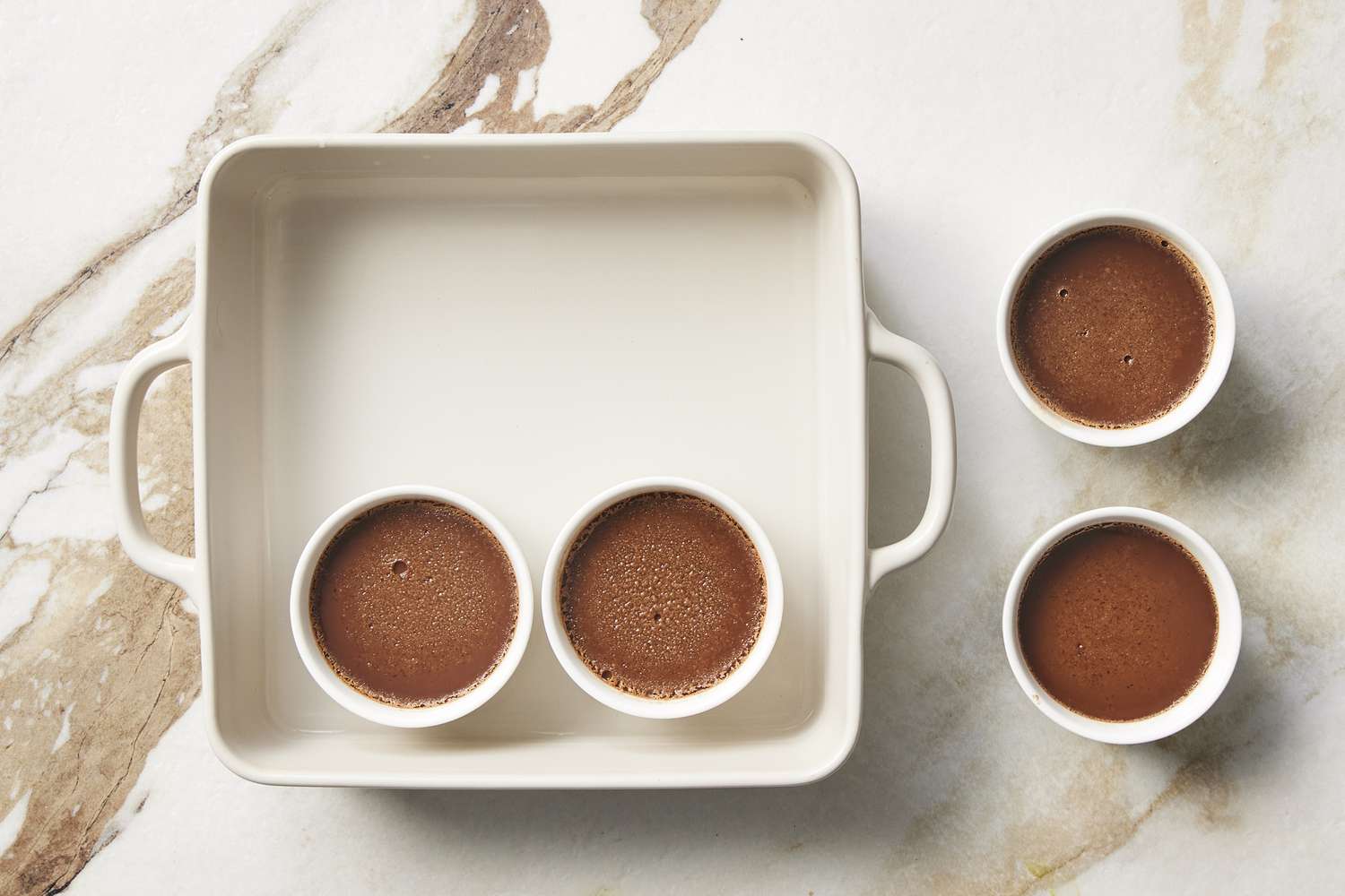 Chocolate custard cups 
