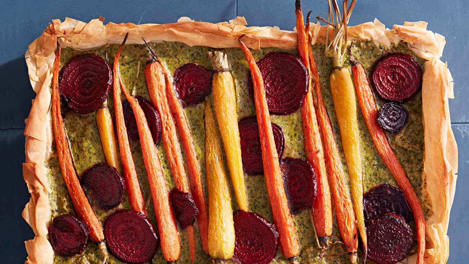 Roasted-Carrot-and-Beet Tart