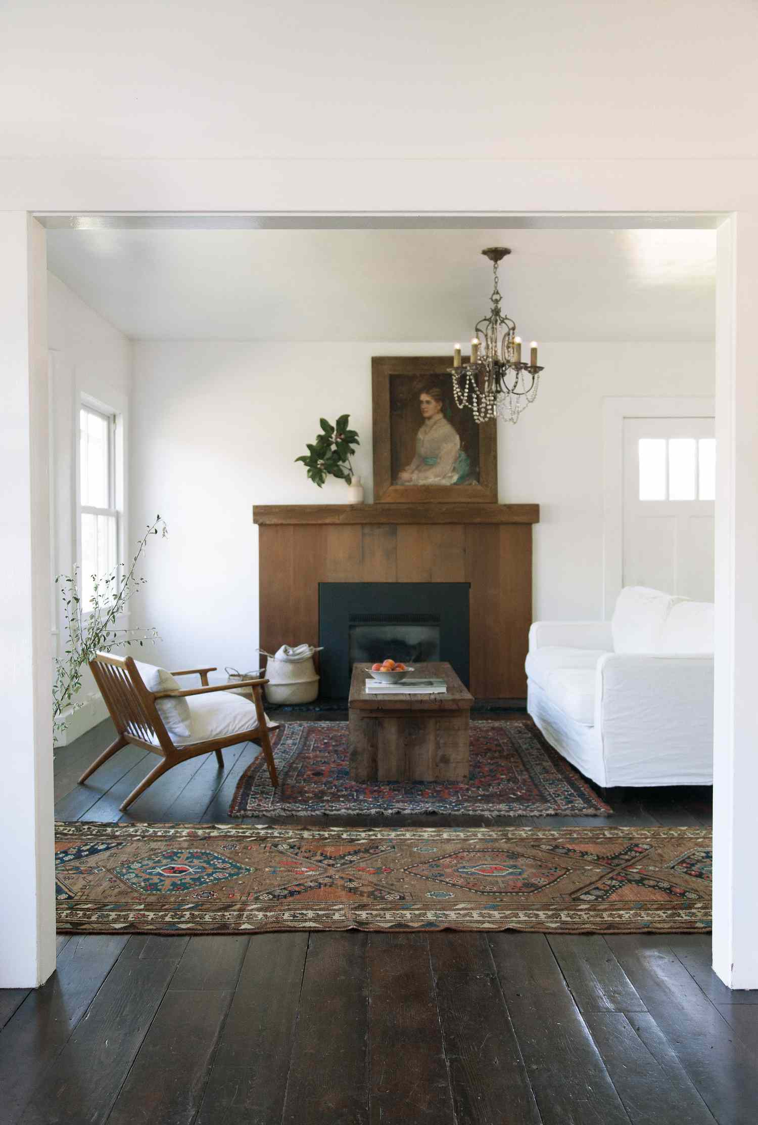 frances loom rug entryway