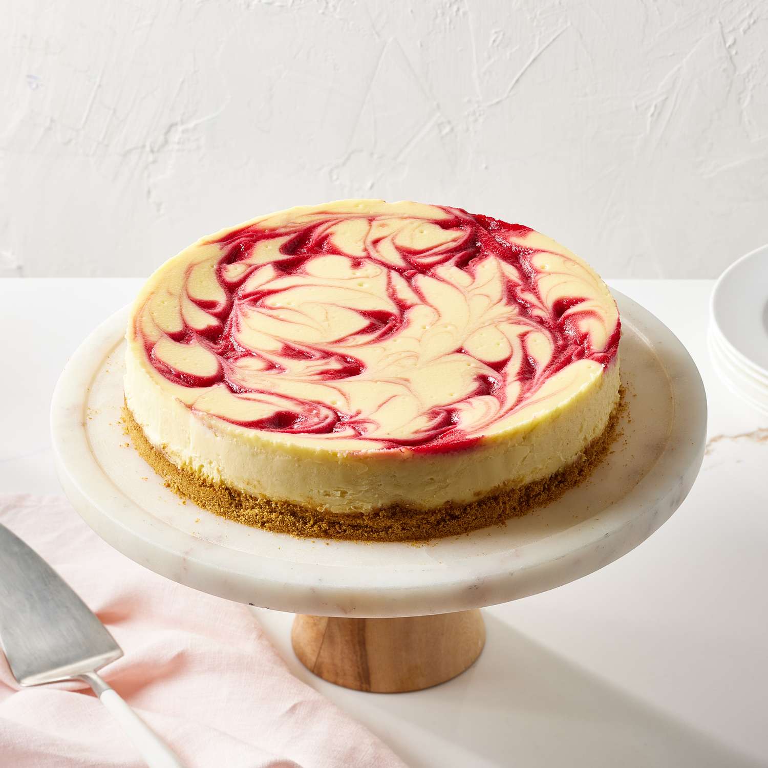 Raspberry Swirl Cheesecake