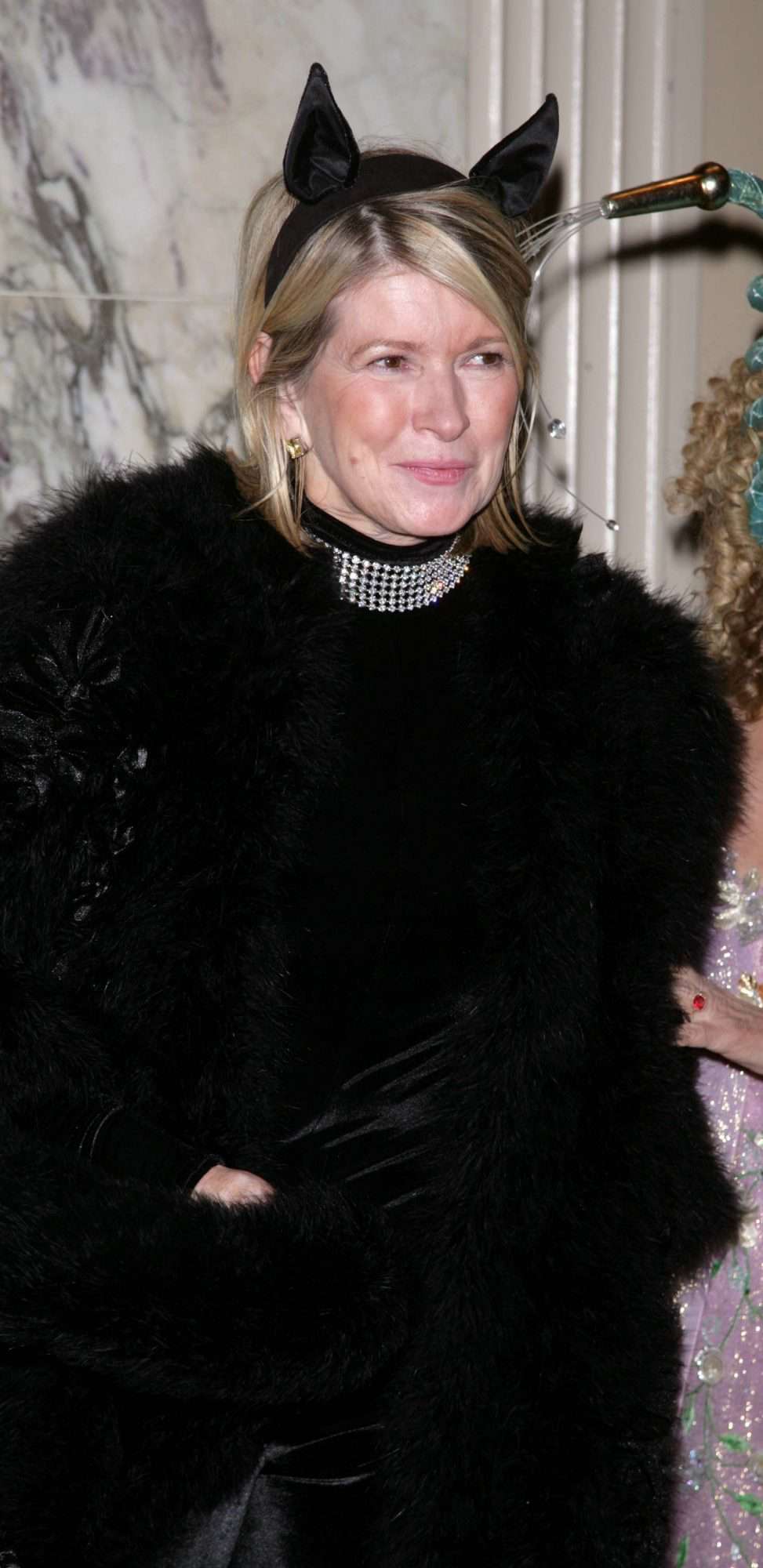 Martha as a black cat at Bette Midler's New York Restoration Project's "Hulaween" Gala