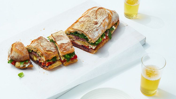 pressed picnic sandwich