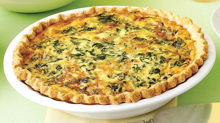 Spinach and Gruyere Quiches 